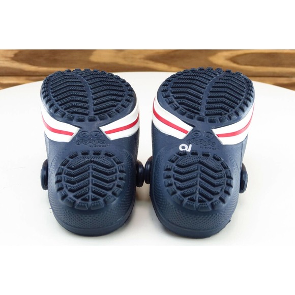 Jibbitz by‎ Crocs Toddler Boys 4 Medium Blue Clogs Synthetic - Picture 6 of 6